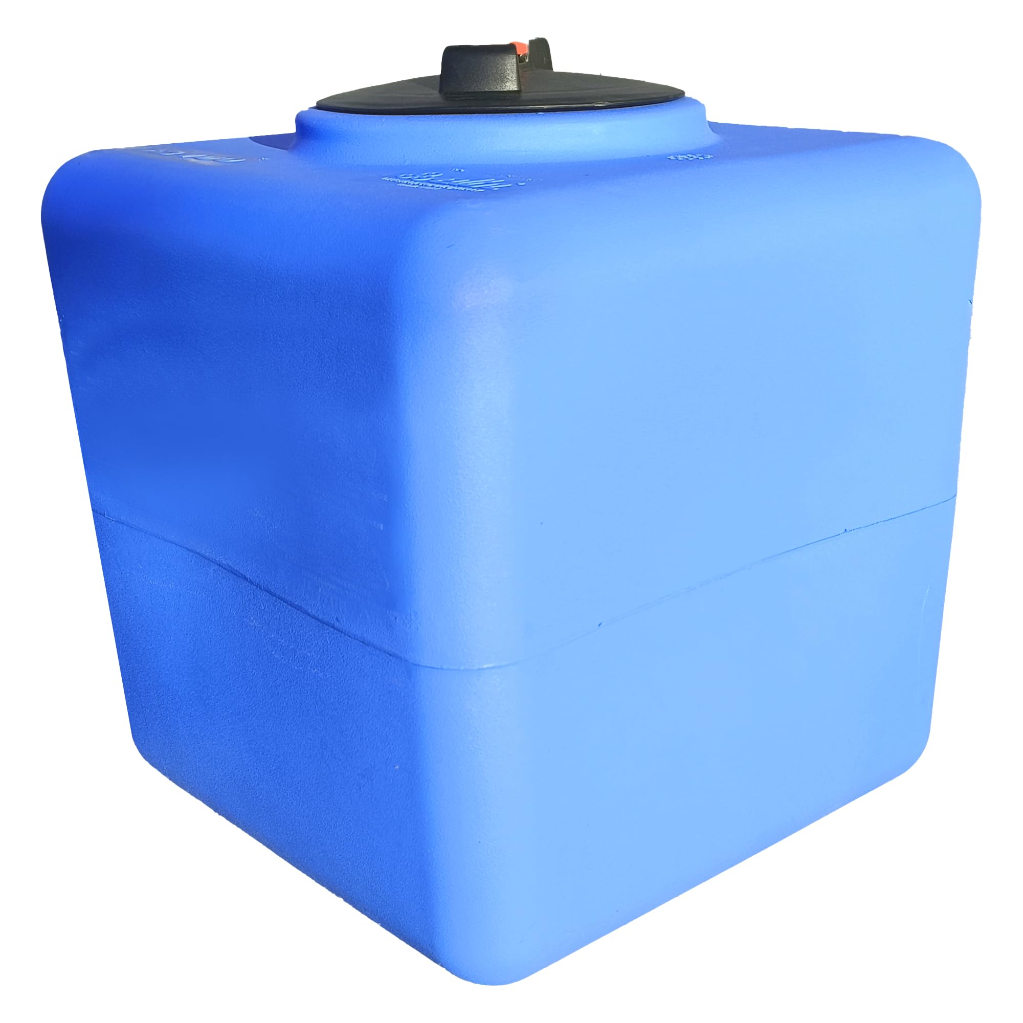 ESTO Serbatoio Acqua Potabile 100L - 200L - 300L - 500 L Polietilene Per Raccolta Acqua, Cisterna Esterno Blu, con Pompa e Press Control Pressostato (Solo Serbatoio, 100 Litri)