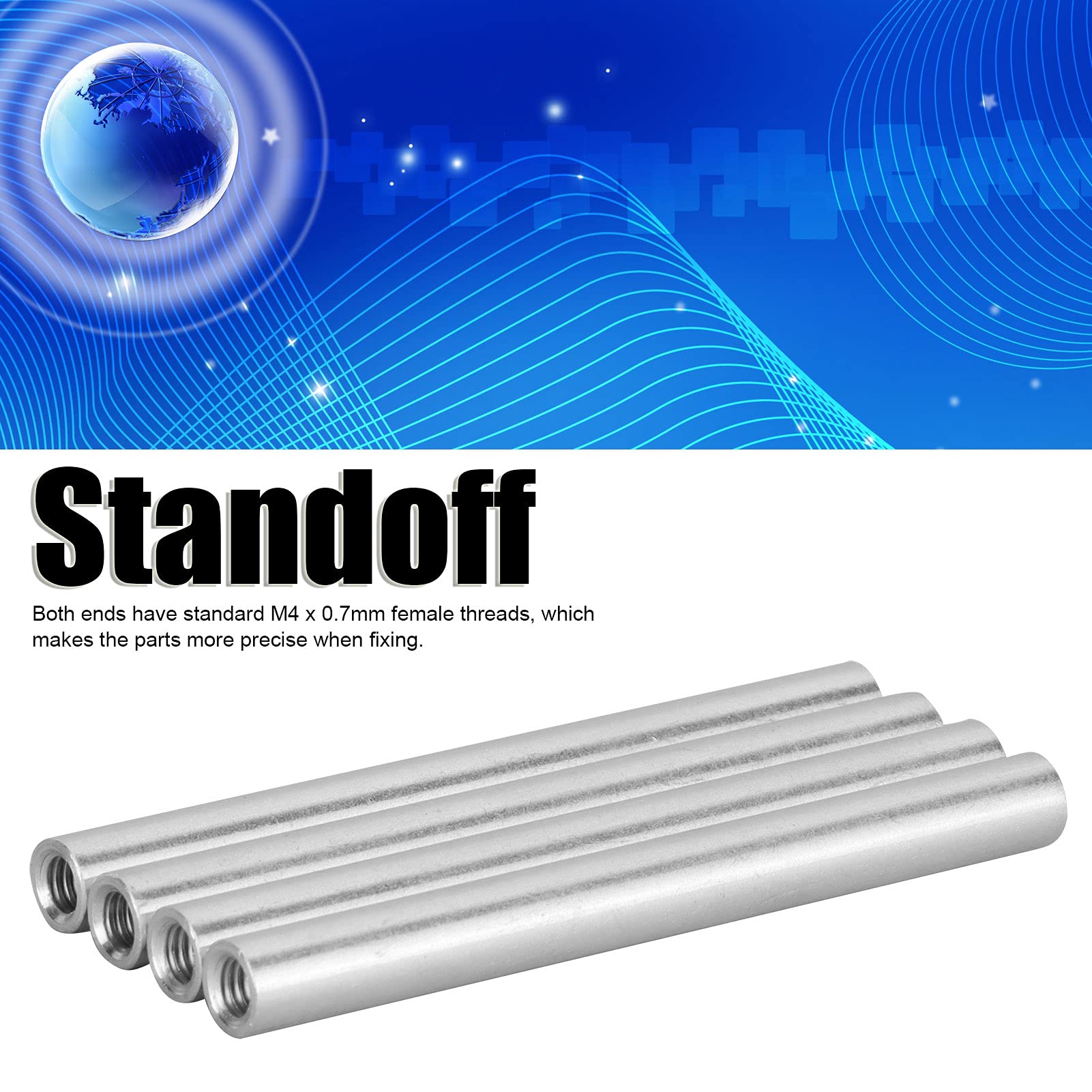 Aluminum Tube Extension Support Column for Robot Accessories Set of 4