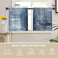 Vista 778 de Cenefas de cocina modernas con patrón de cobre marrón dorado para ventanas, cenefas opacas abstractas de marcas de arañazos y cortinas opacas