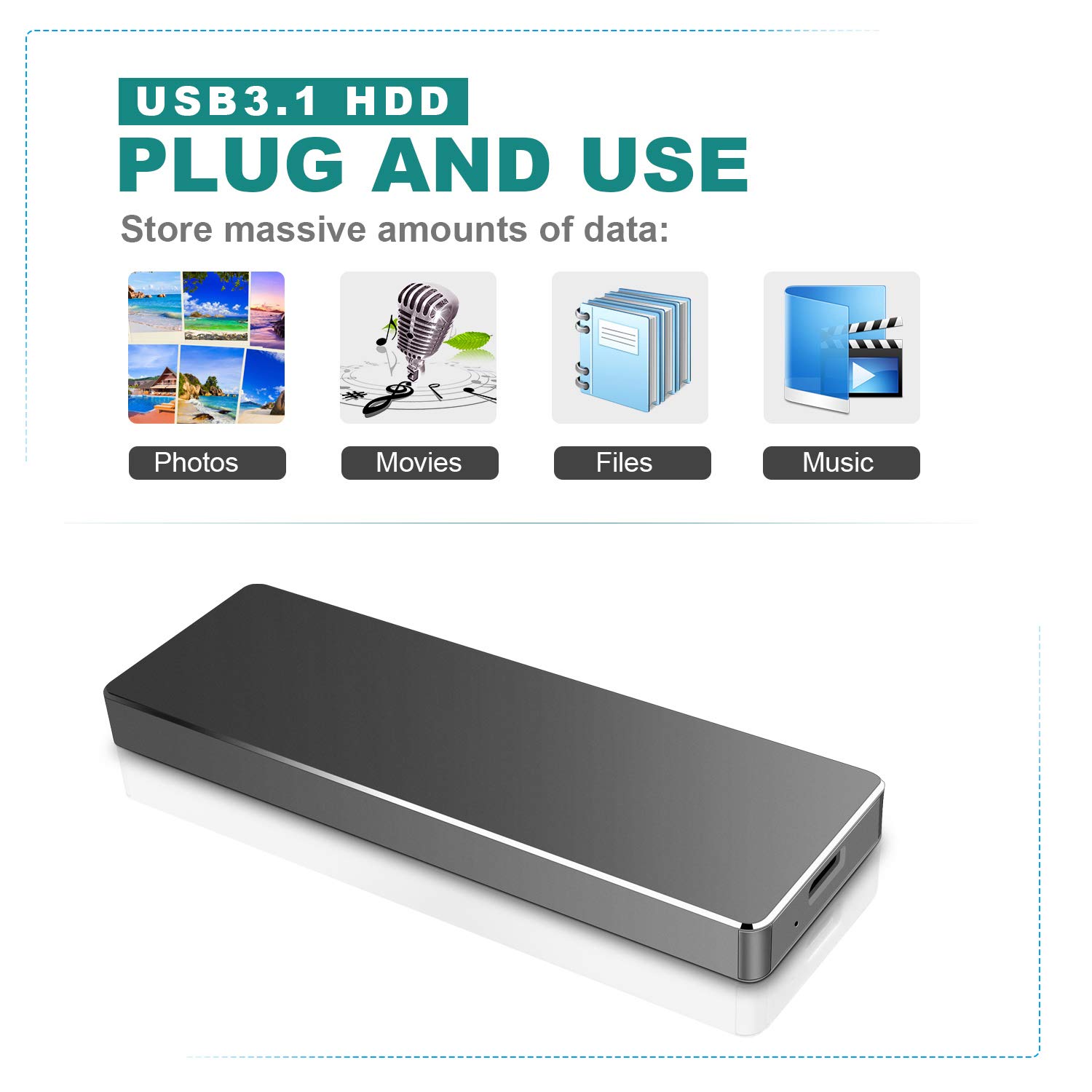 Amazon | ハードディスク 外付け 2TB hdd マック パソコン usb3.0 usb2