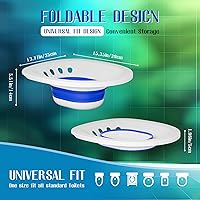 Vista 6 de Baño de asiento para inodoro para hemorroides y cuidado posparto, asiento de vapor Yoni, kit de baño de asiento plegable para mujeres, fácil