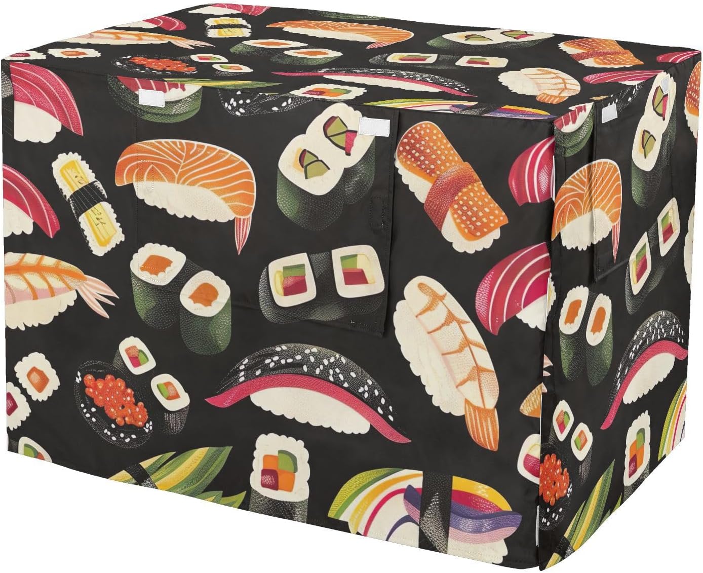 Sushi Black Dog Crate Cover Universal Size Fit, Covers for Pet Crates, X-Large