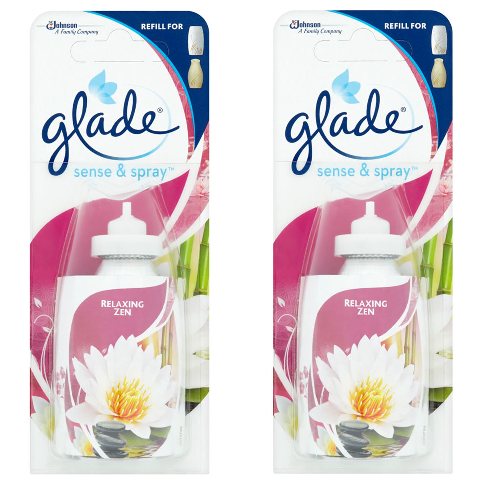 GLADE SENSE AND SPRAY RELAX ZEN REFILL TWIN PACK