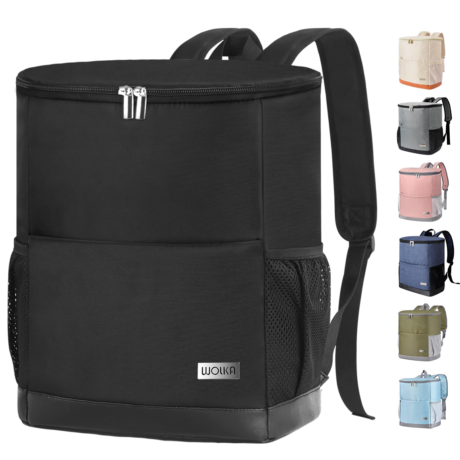 Pritent Insulated Cooler Backpack - Holds 30 Cans, Waterproof & Leakproof, Lightweight For Beach, Camping, Picnics