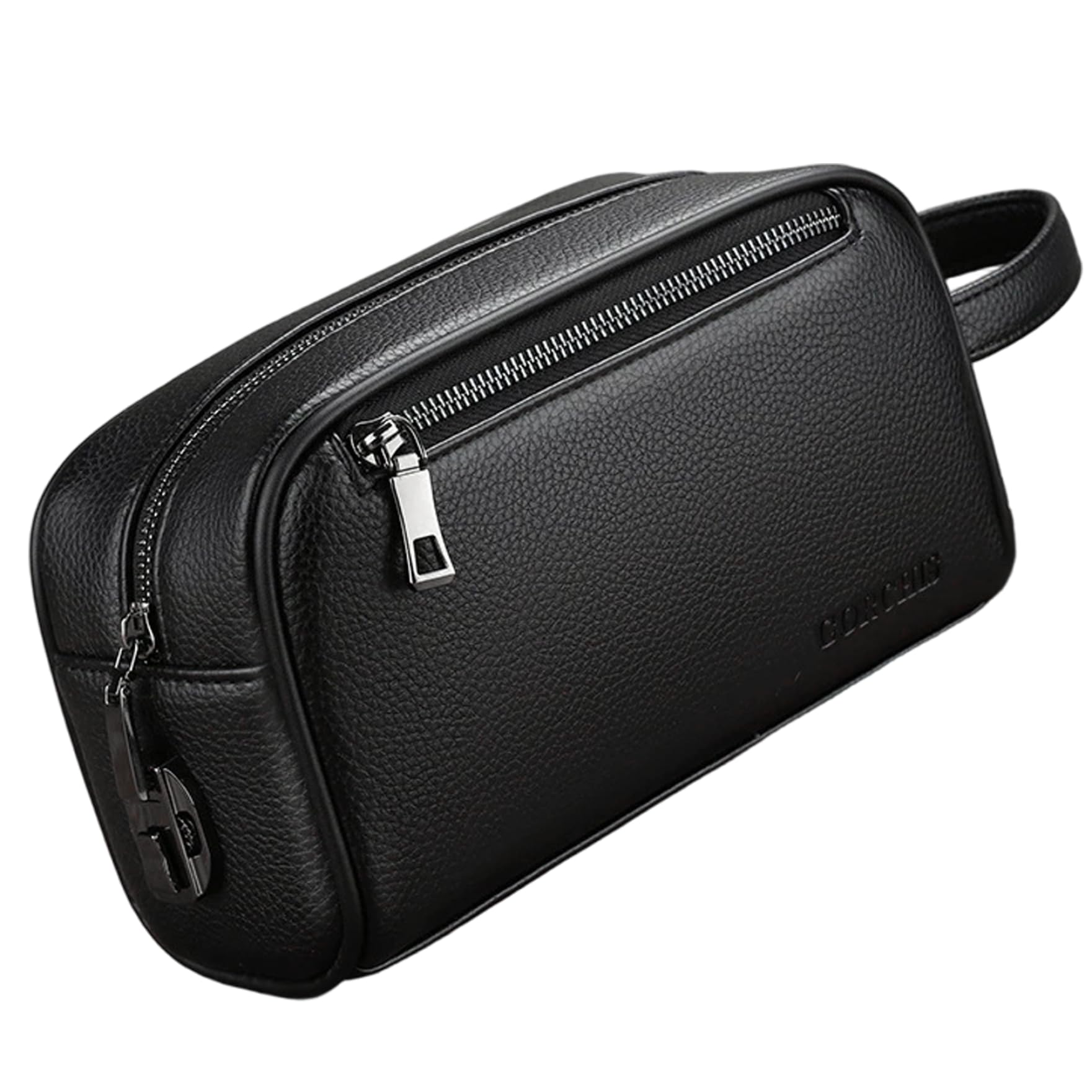 Bolso de Mano para Hombre de Piel sintética, Bolso de Mano con asa y Cerradura codificada, de Hombre Suave y Elegante para Uso Diario, de Cuero para