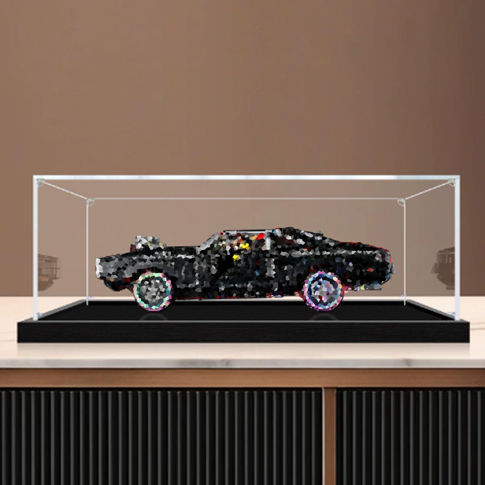 Acrylic Display Case for Le-go 42231 Model (Black3mm)