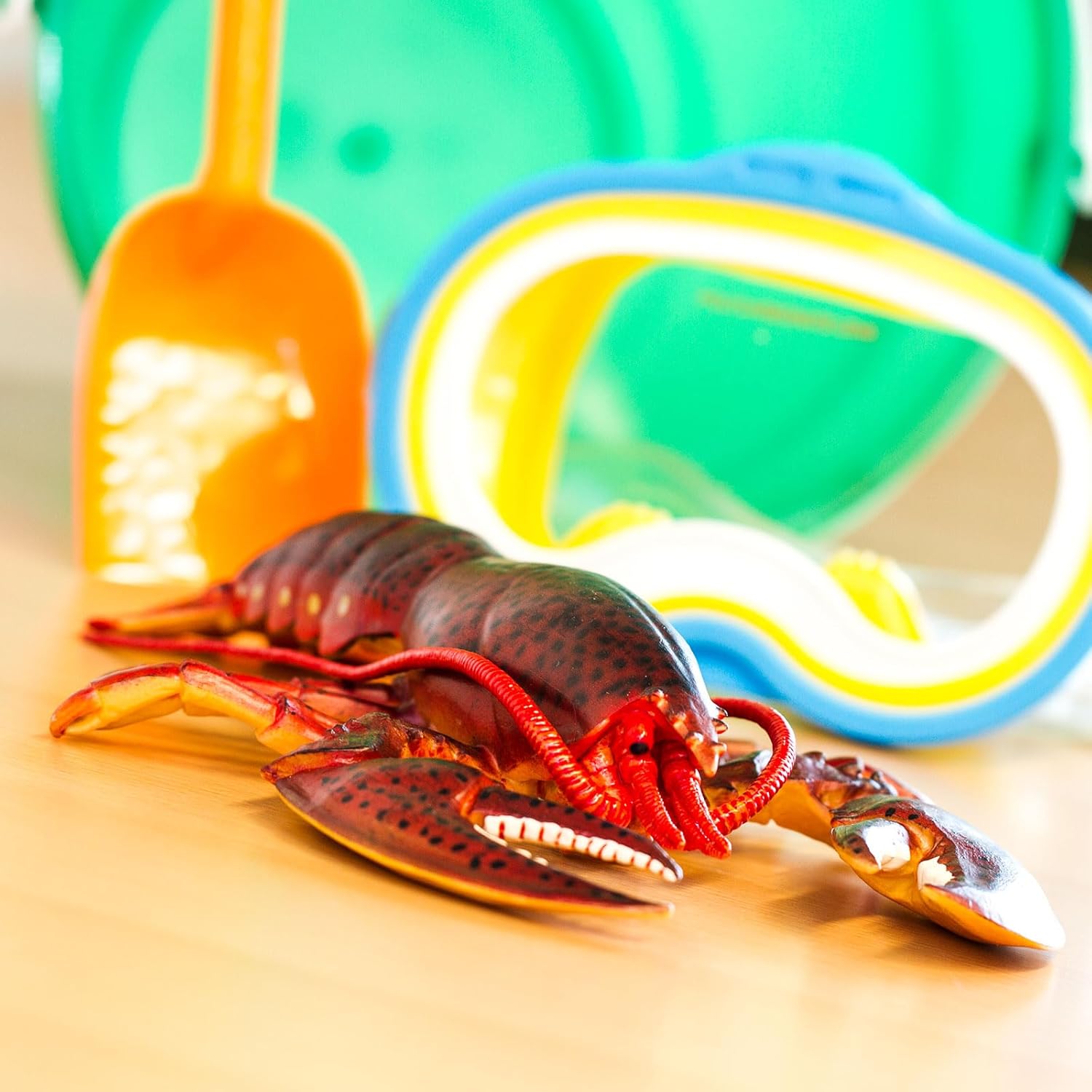 Safari Ltd. Maine Lobster Figurine - Realistic 8" Crustacean Figure - Educational Toy for Boys, Girls, and Kids Ages 3+