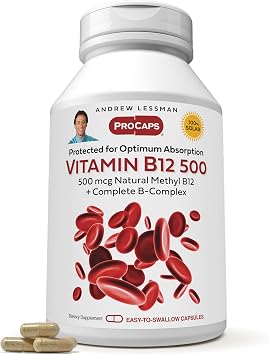 ANDREW LESSMAN ProCaps Vitamin B12 500 mcg with B-Complex 720 Capsules
