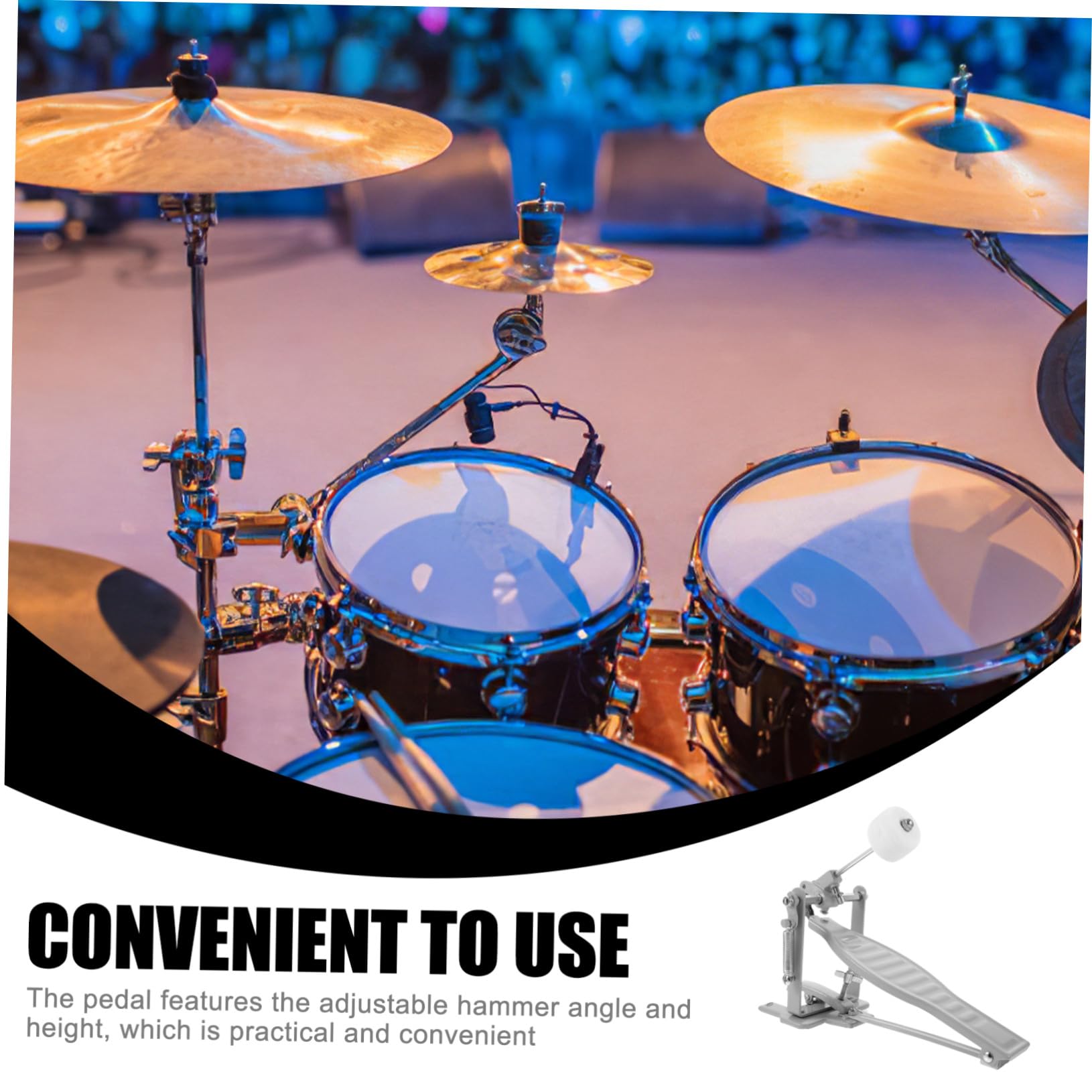 Pédale Simple Pour Batterie Professionnelle Accessoire Pour Instrument De Percussion De Rechange Pour Pédale De Grosse Caisse