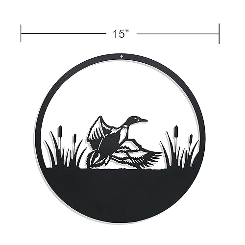 Miniatura 2 de Metal Creations Duck Flying Metal Wall Décor, Wall Art for Indoor Outdoor Living Room Bedroom Bathroom