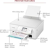 Vista 4 de Canon PIXMA TS7720 – Wireless Home All-in-One Printer