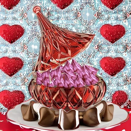 Miniatura 3 de Hershey Kisses  1 libra para el día de San Valentín Hershey Kisses con cristal Hersheys Kiss  Envuelto individualmente Hershey Kisses chocolate con