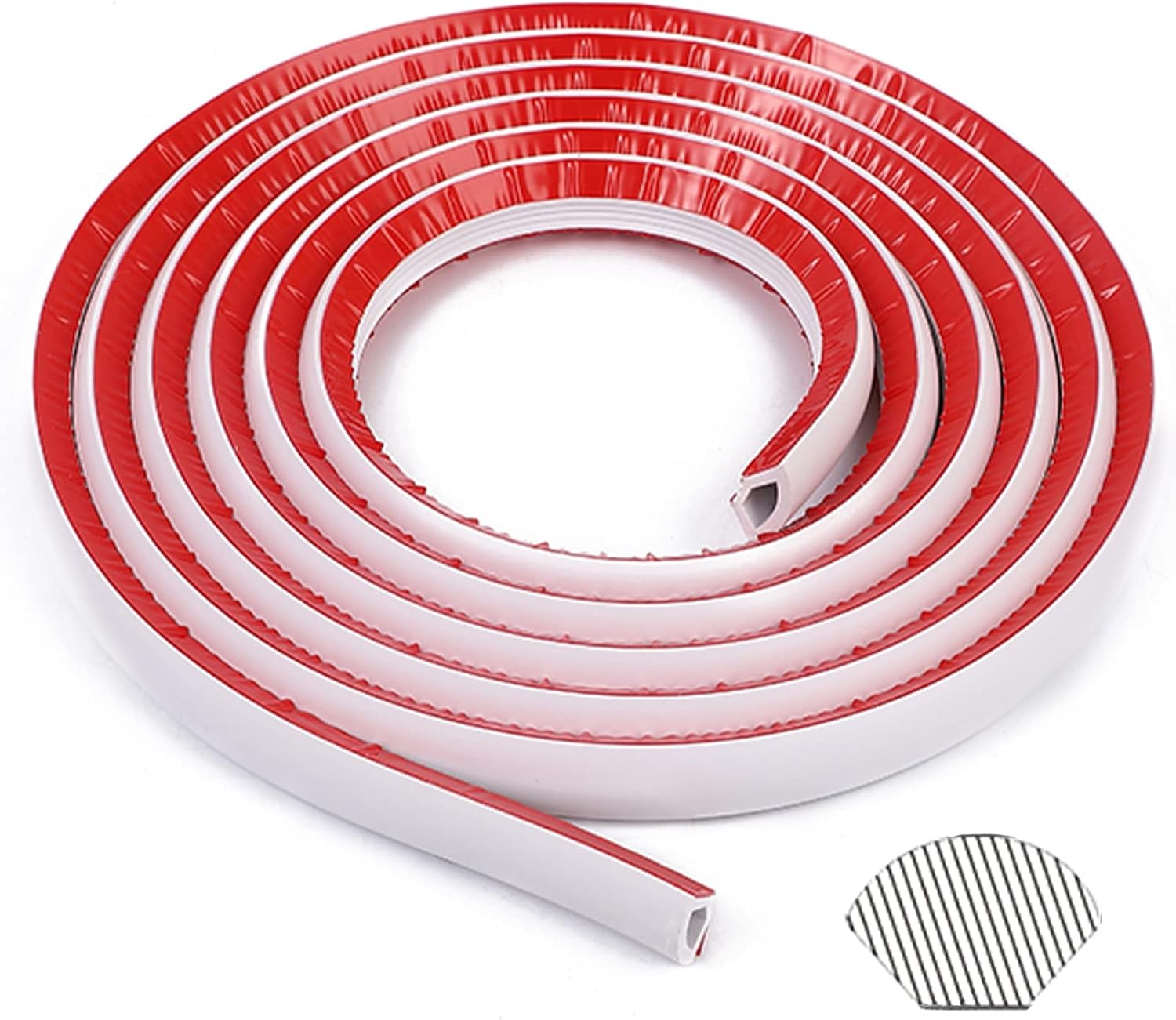 Flexible Quarter Round Molding Trim, 9.8 Ft Caulk and Trim Strips for Floors, Countertops and