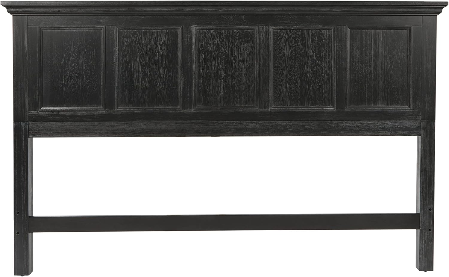 Office Star Products OSP Home Furnishings Farmhouse Basics King Headboard Only, Rustic Black Finish