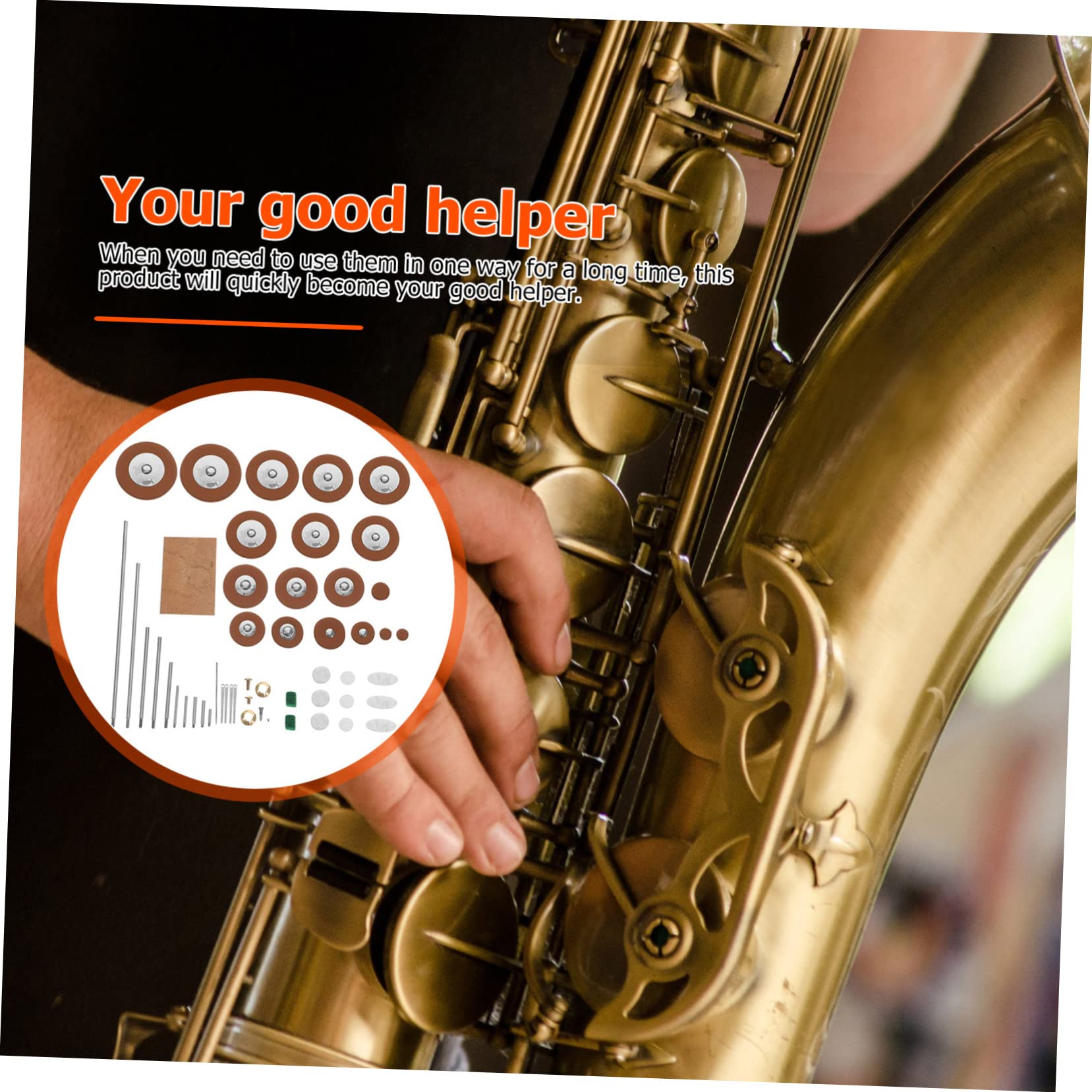 TOYANDONA Kit di Riparazione per Sassofono Alto Viti, Molle e Pezzi di Ricambio in Metallo e Plastico, Facile da Sostituire per Musicisti Sax