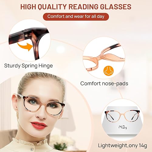 Miniatura 4 de OCCI CHIARI Gafas de lectura para mujeres pequeñas, cómodas y elegantes