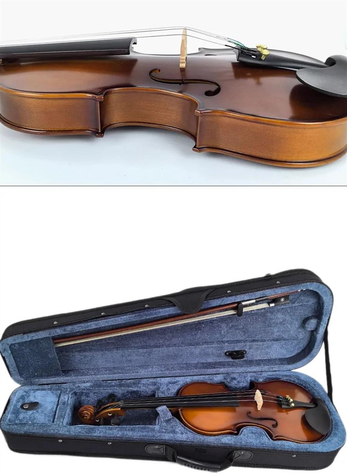 Geige Violine Natur Fichtenholz 3/4 Ahorn
