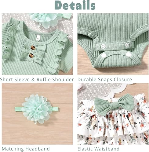 Miniatura 2 de Aalizzwell Traje de verano para bebés recién nacidos