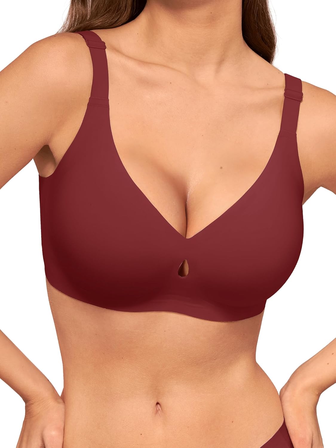 LUCKMEEY Bras for Women No Underwire Wireless Bras - Seamless Push Up Full Coverage Bralettes Comfortable Everyday Bra
