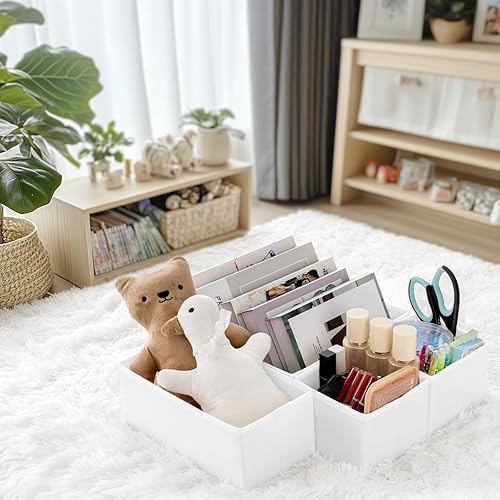 Miniatura 9 de Criusia Organizador de cajones de ropa, paquete de 21 organizadores de aparador para ropa de bebé, ropa interior, calcetines, organizadores