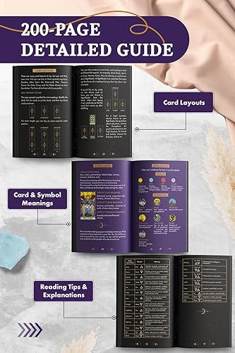 Miniatura 6 de Wyspell Tarot para aprender - Cartas de tarot con significados en ellas - Baraja de tarot para principiantes con significados en ellos - Cartas de