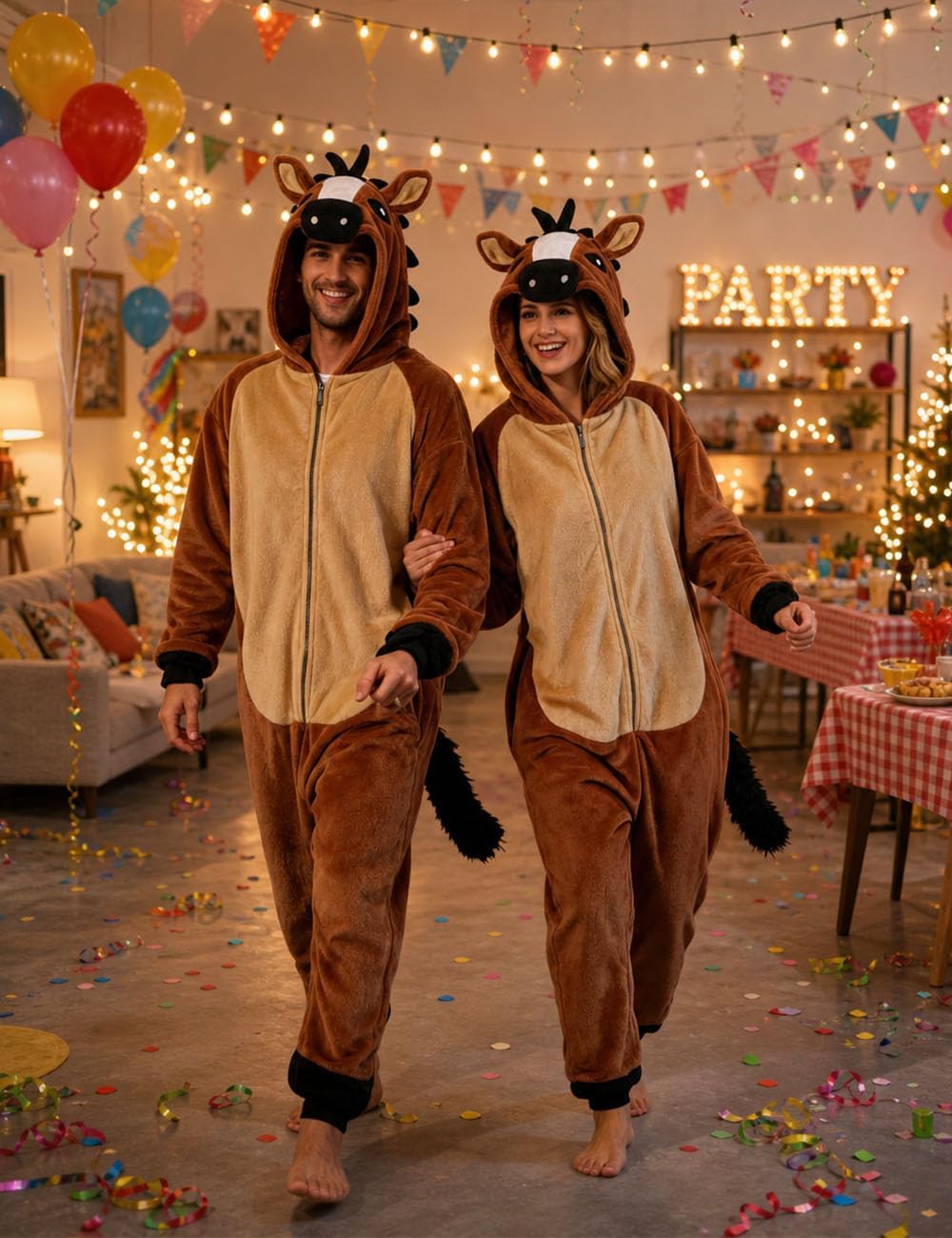 vavalad Adult Onesie Pajamas Funny Halloween Cosplay Costume Women Men