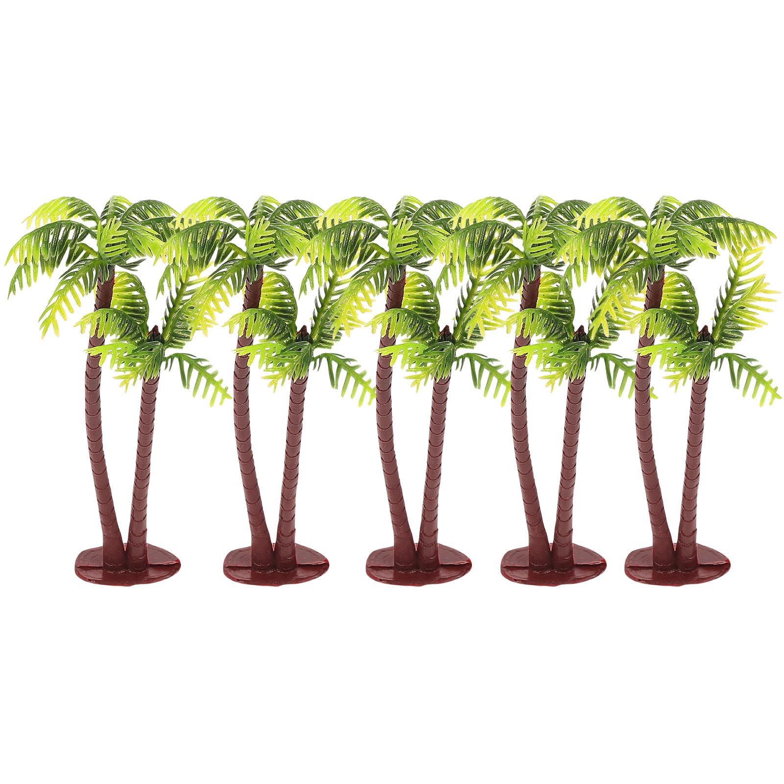 Wakauto Decoration Artificial Landscape Tank - Plastic Cocount Palm Tree Cake Toppers Diy Mini Scenery For Jungle Themed Coconut Tree, Decor, Architecture Trees Plant Pots Bonsai Craft Doll