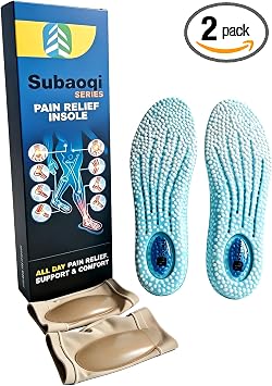 High Elastic Popcorn Insoles Shock Absorption Breathable Comfort Shoe Inserts Lightweight Cushioning Insoles for Men Women Work Running Relieve Foot Fatigue M/US6-US7/25CM, 2.5CM