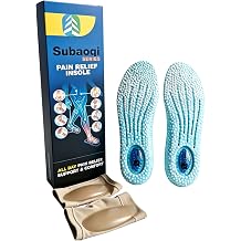 High Elastic Popcorn Insoles Shock Absorption Breathable Comfort Shoe Inserts Lightweight Cushioning Insoles for Men Women Work Running Relieve Foot Fatigue M/US6-US7/25CM, 2.5CM