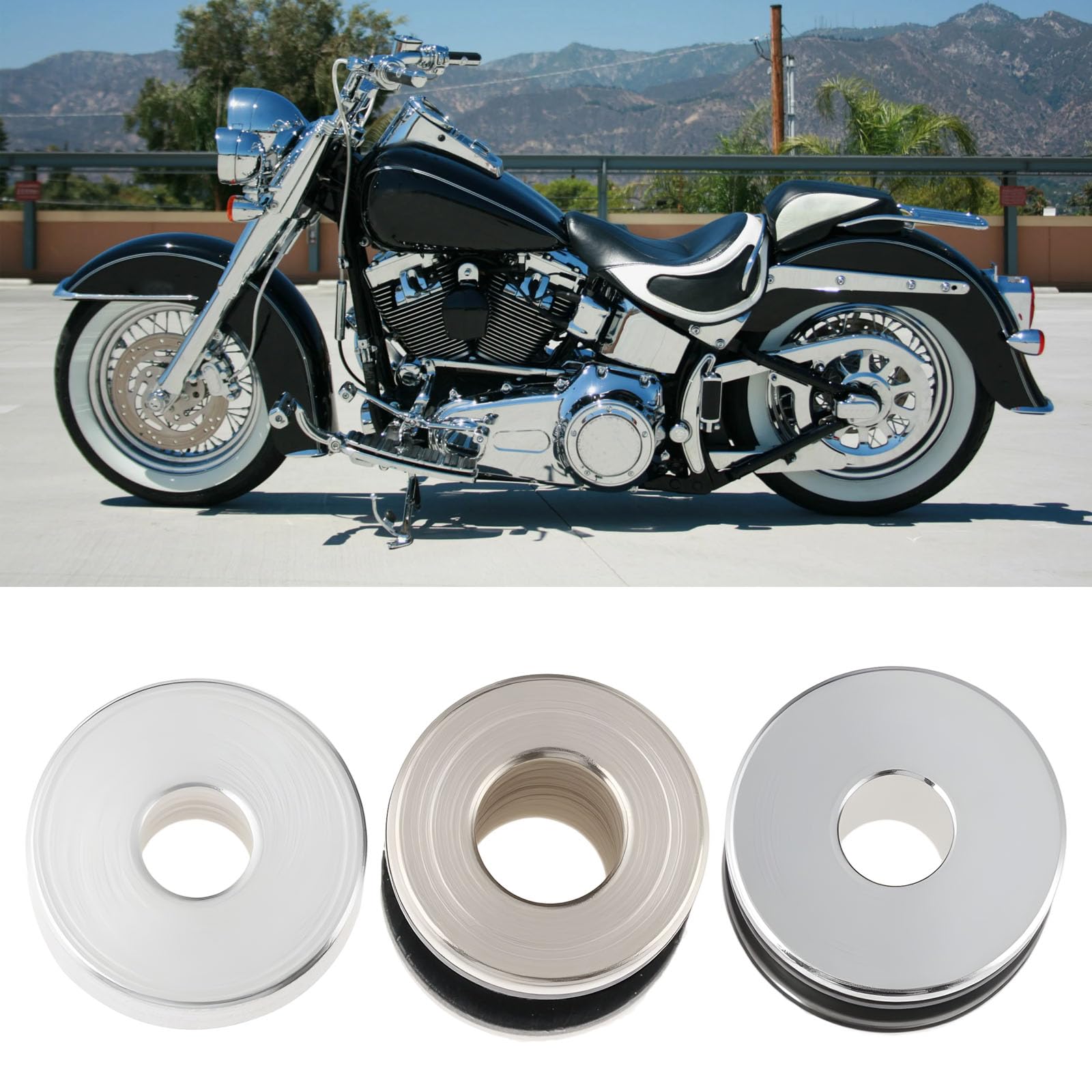 ECSiNG Kit de quincaillerie d'amarrage de moto compatible avec Har-ley Softail 1984-2017