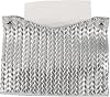Leather Tissue Box Cover, Rectangular Modern Tissue Holder Tissue Box Organizer Holder for Home Living Room Table, Leather Car Mounted Tissue Storage BoxSilver,Small