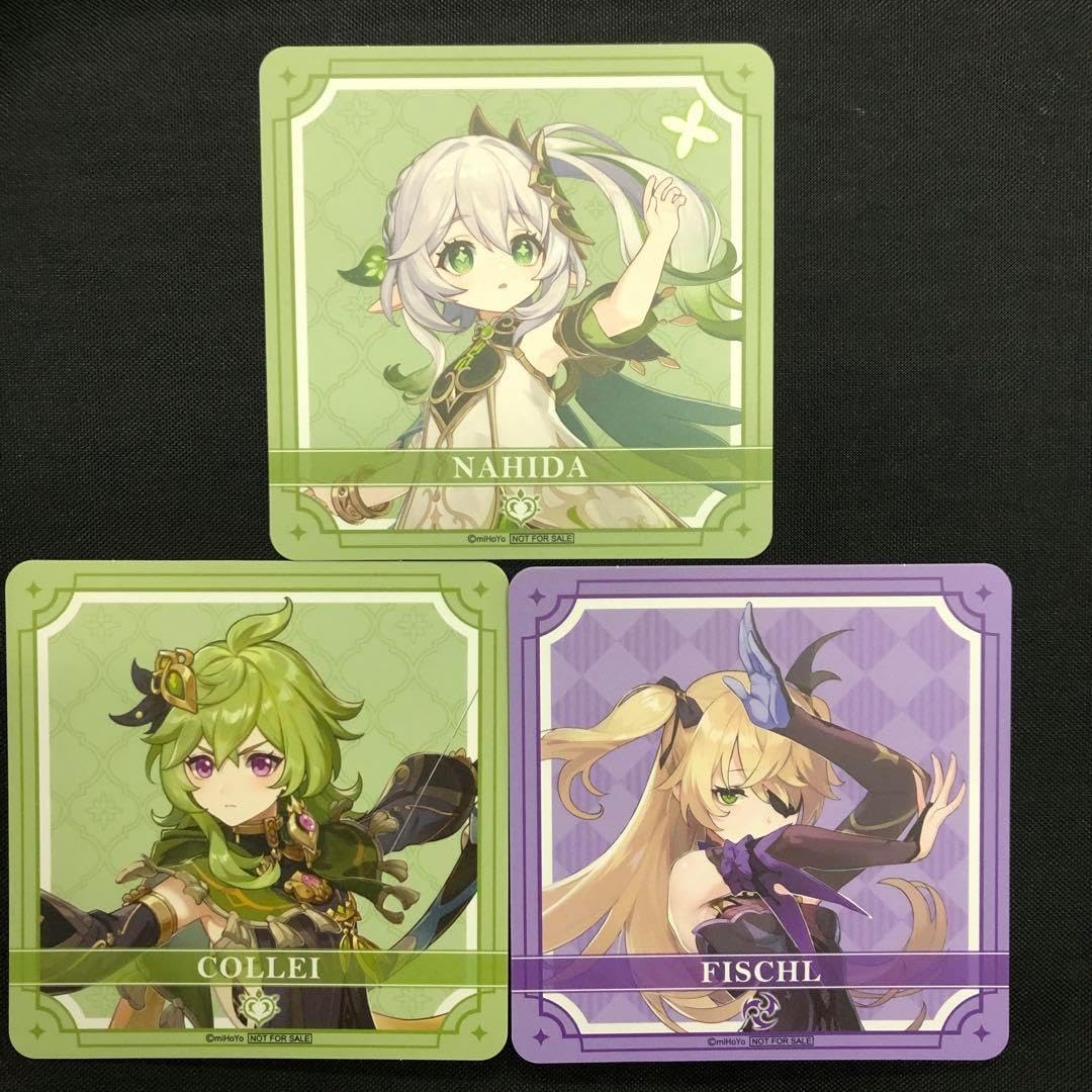 原神焼きGiGO ?コースター 3枚セット 復刻発売決定！！原神コラボたい