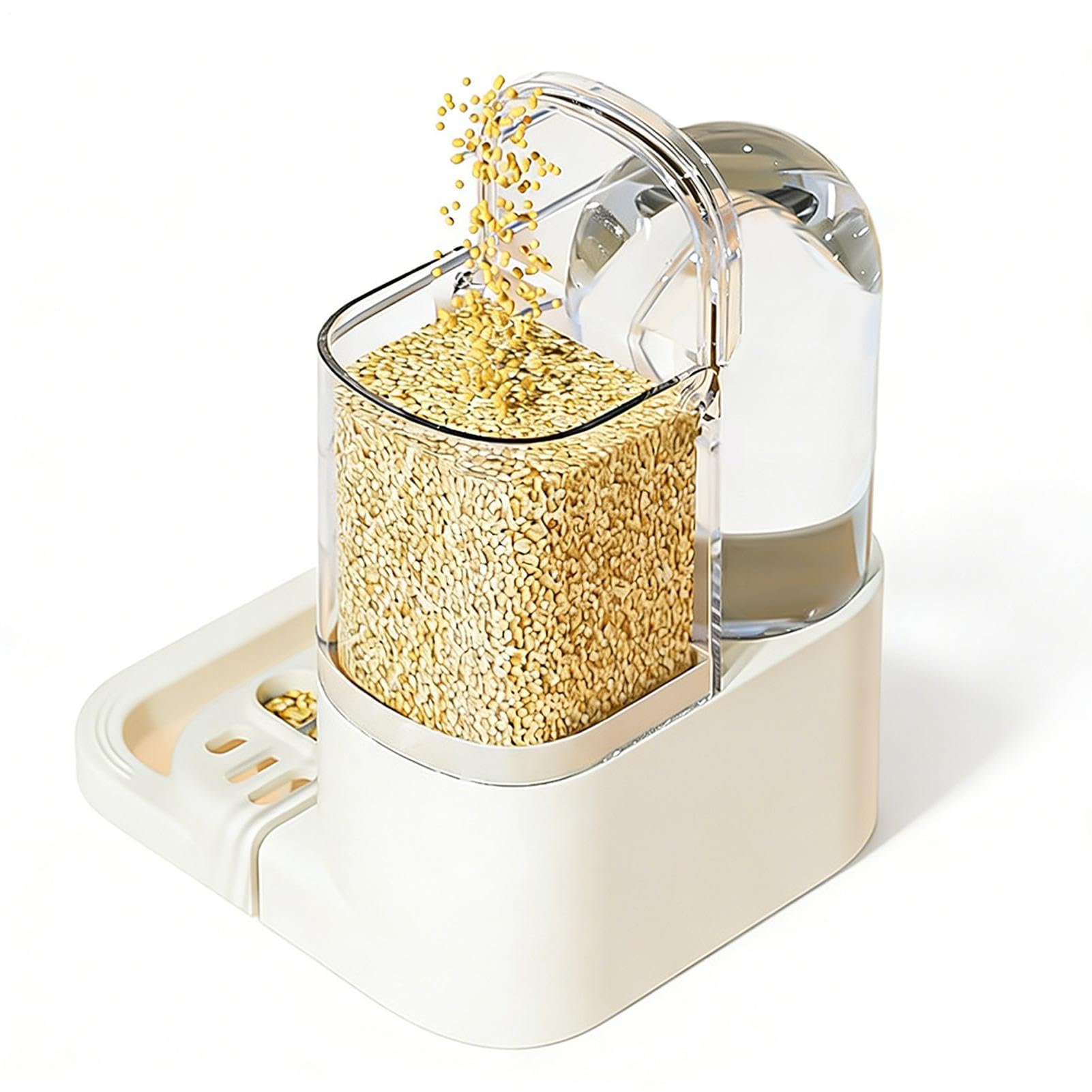 Distributeur d'eau pour oiseaux automatique anti-goutte avec perchoir pour cage