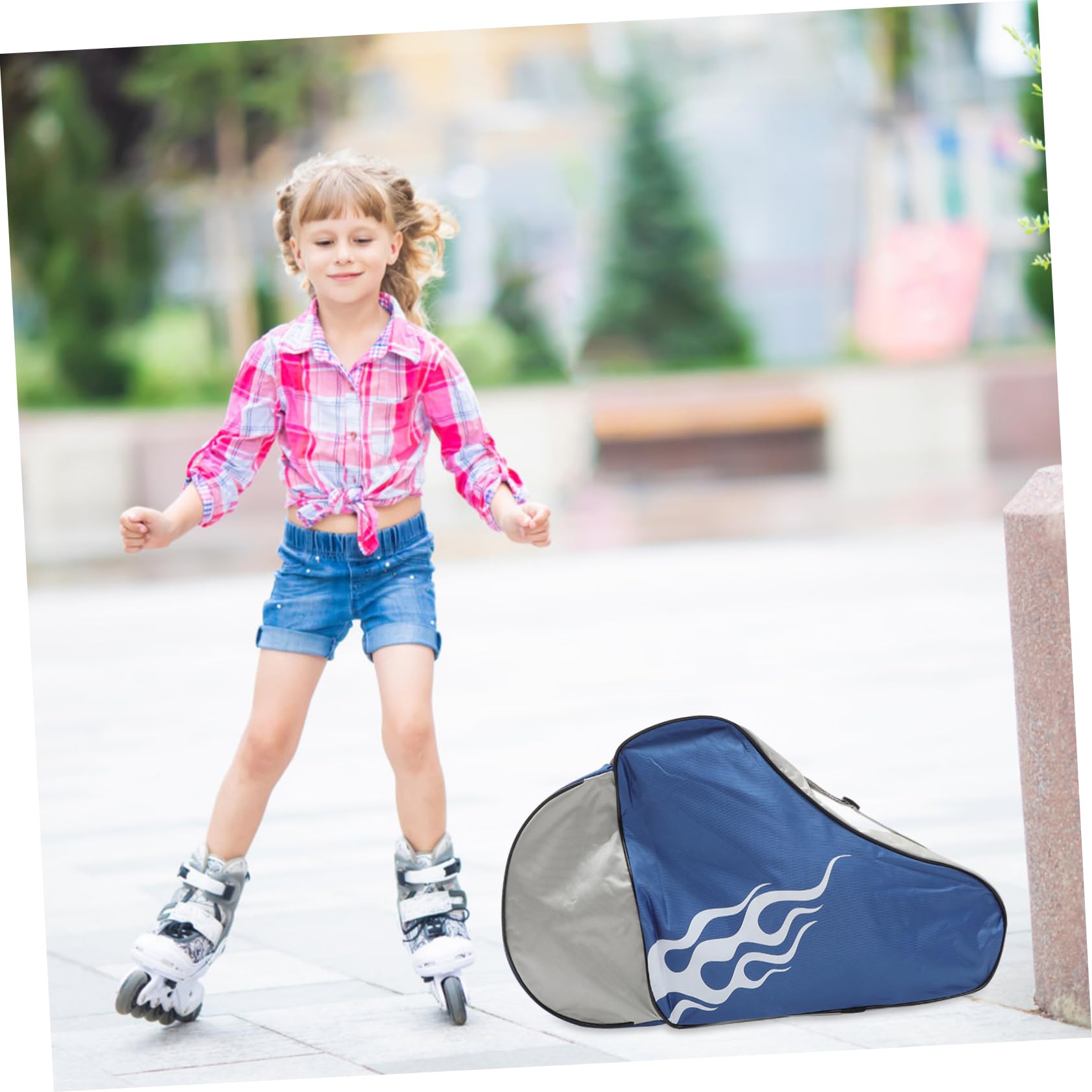 GALPADA Roller Skates Boys and Girls Bag Ice Skate Bag Durable Backpack Padded Shoulder Straps Storage for Sports Tools