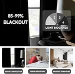 Extra Long Blackout Curtains, Room Darkening Grommet High Ceiling Drapes,2 Story Curtains for Living Room and Loft(1 Panel, Gray, 52"x168")