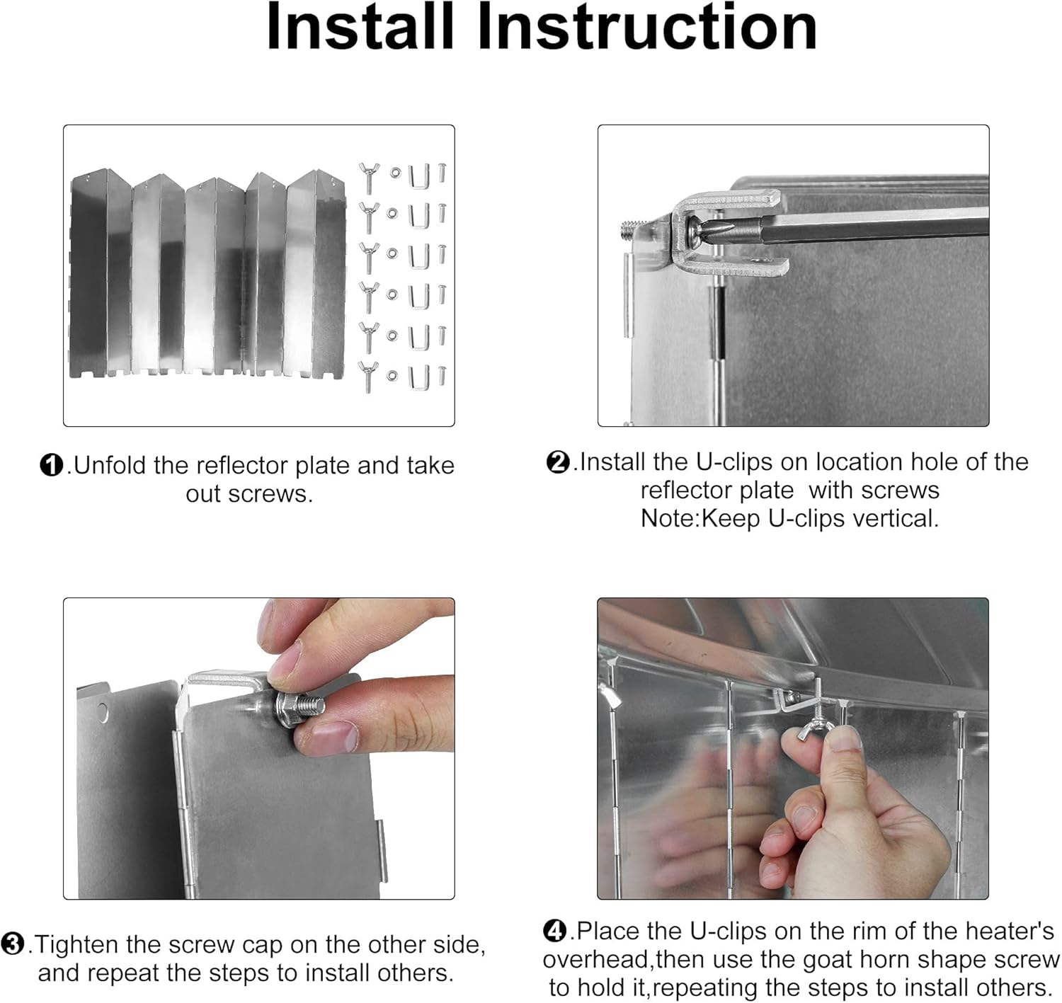 Patio Heater Heat Reflector+Heater Cover 89In