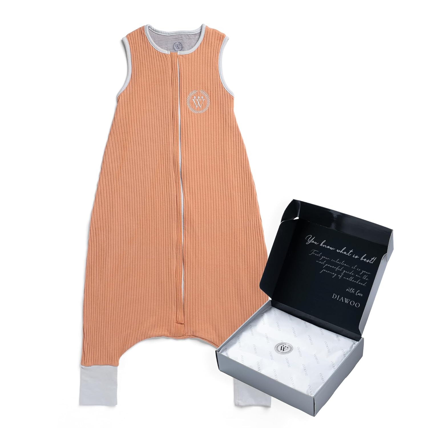 4 Season Baby Sleep Sack with Foot Openings Merino Wool and Organic Cotton Toddler Sleeping Bag for 2T