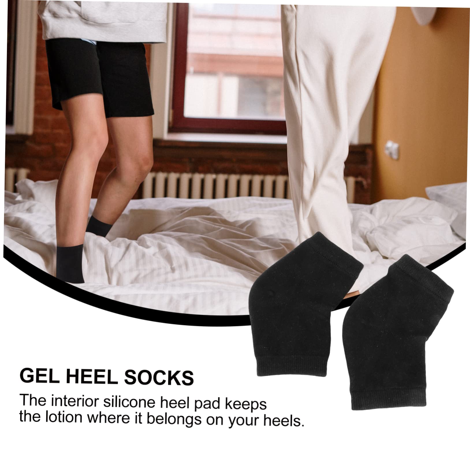 POPETPOP 6pares Calcetines Hidratantes De Gel Para Talones y Tobillos Para Pies Secos y Agrietados Diseño Para Verano Unisex