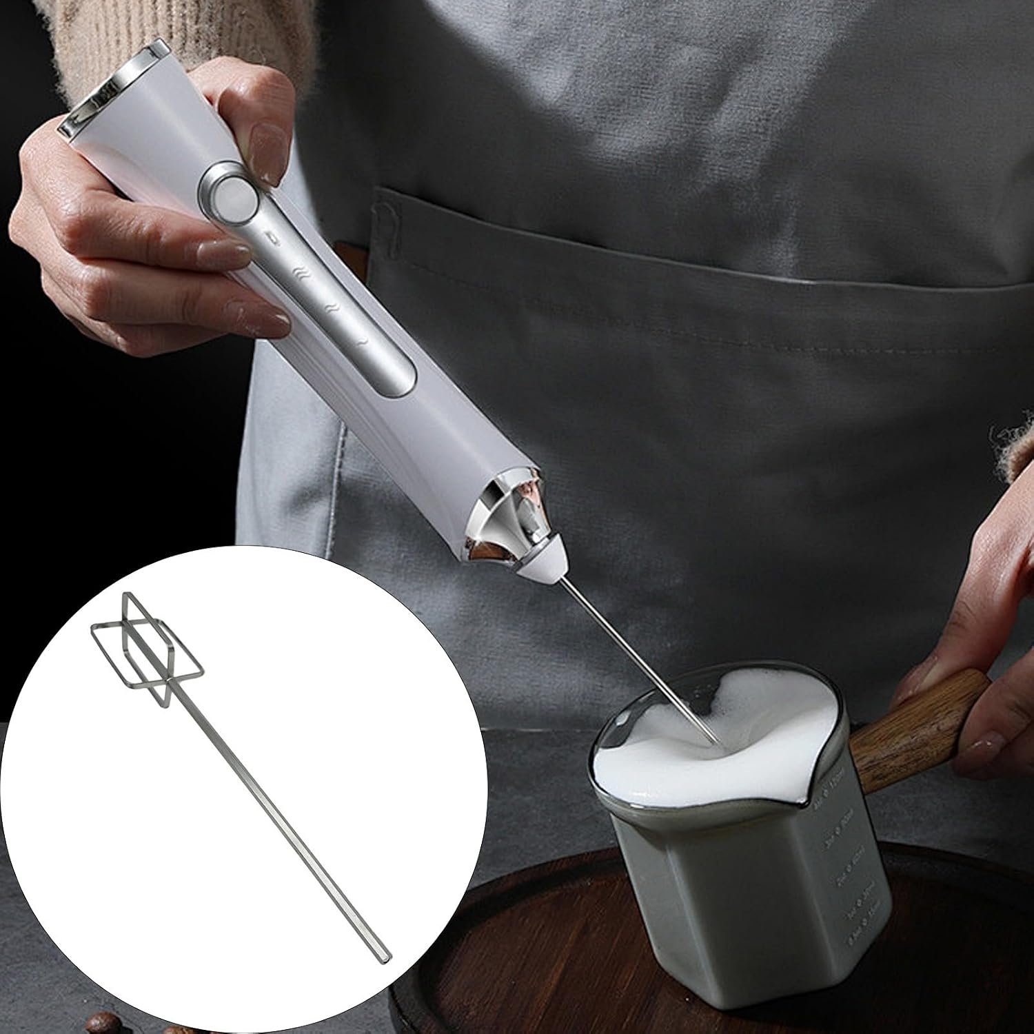 Dutys Stainless Steel Stirring Rod, High Torques Mixers, 17cm
