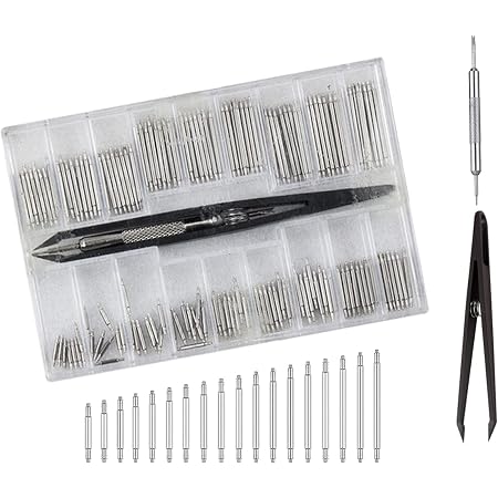 360 Barrettes à Ressort Montre 8-25 Mm - 18 Tailles - Outils Réparation Bracelets - Acier Inox