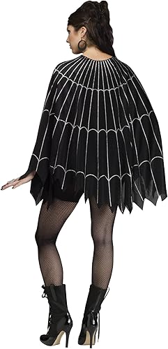 Miniatura 2 de Fun World Disfraz de poncho de telaraña Negro -