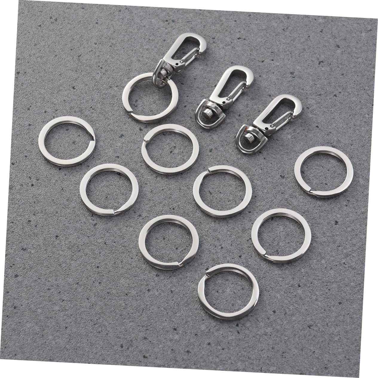 Didiseaon 9sets Dog Id Tag Clips for Collars and Harnesses Easy Attachment for Dogs and Cats Secure Pet Tag for Material Total