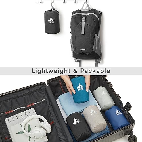 Miniatura 5 de G4Free Mochila de senderismo de 12 litros, mochila de senderismo pequeña y ligera para viajes al aire libre, mini bolsa de hombro plegable