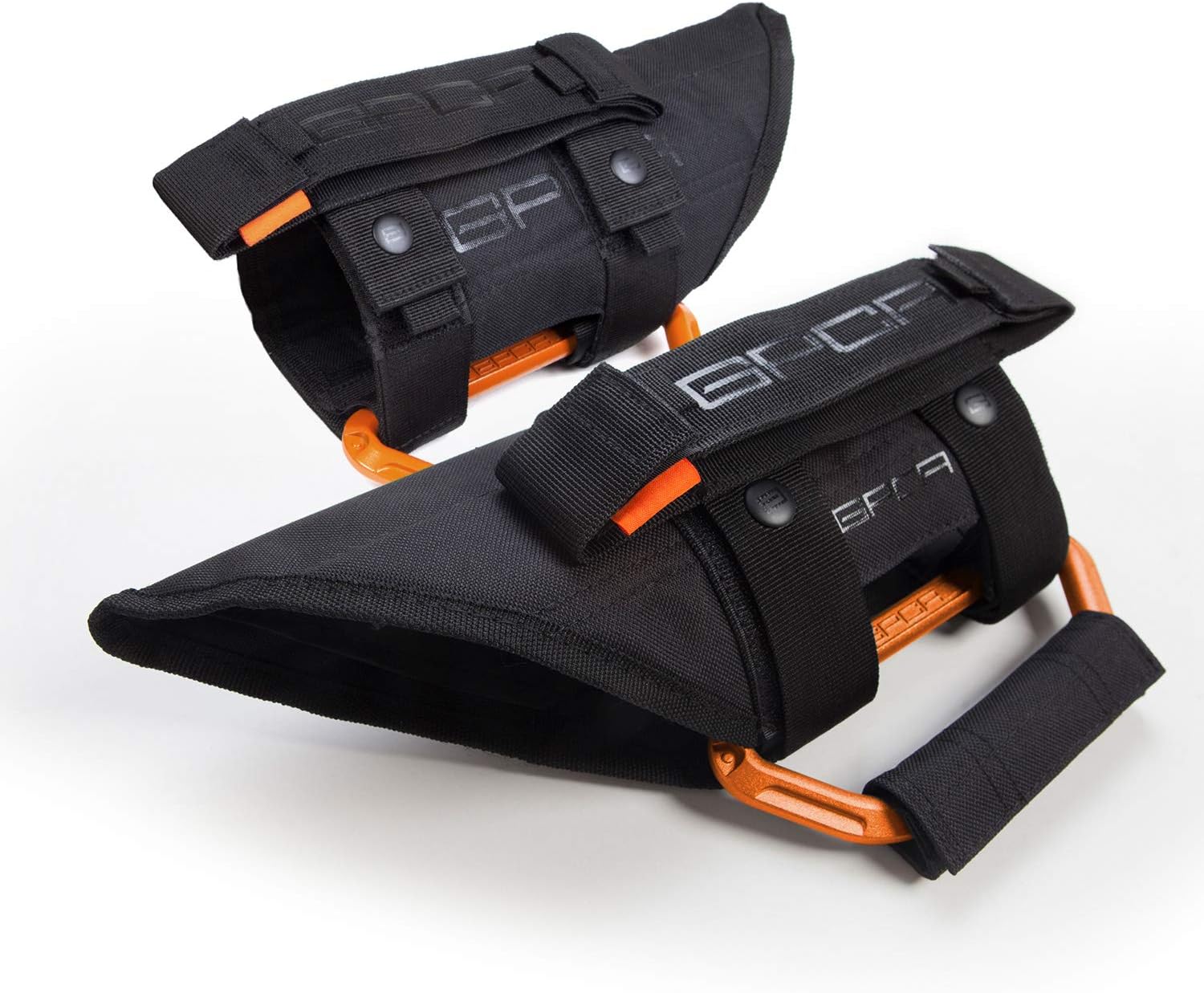 GPCA Metal Grab Handles for 2007–2023 Jeep Wrangler JL, 4xe, JT, JK, Sport, Sahara, Rubicon and Gladiator 4DR/2DR GP Grip PRO Foldable Patented (2 Pack, Orange)