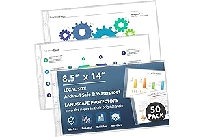 Legal Size Sheet Protectors 8.5 x 14