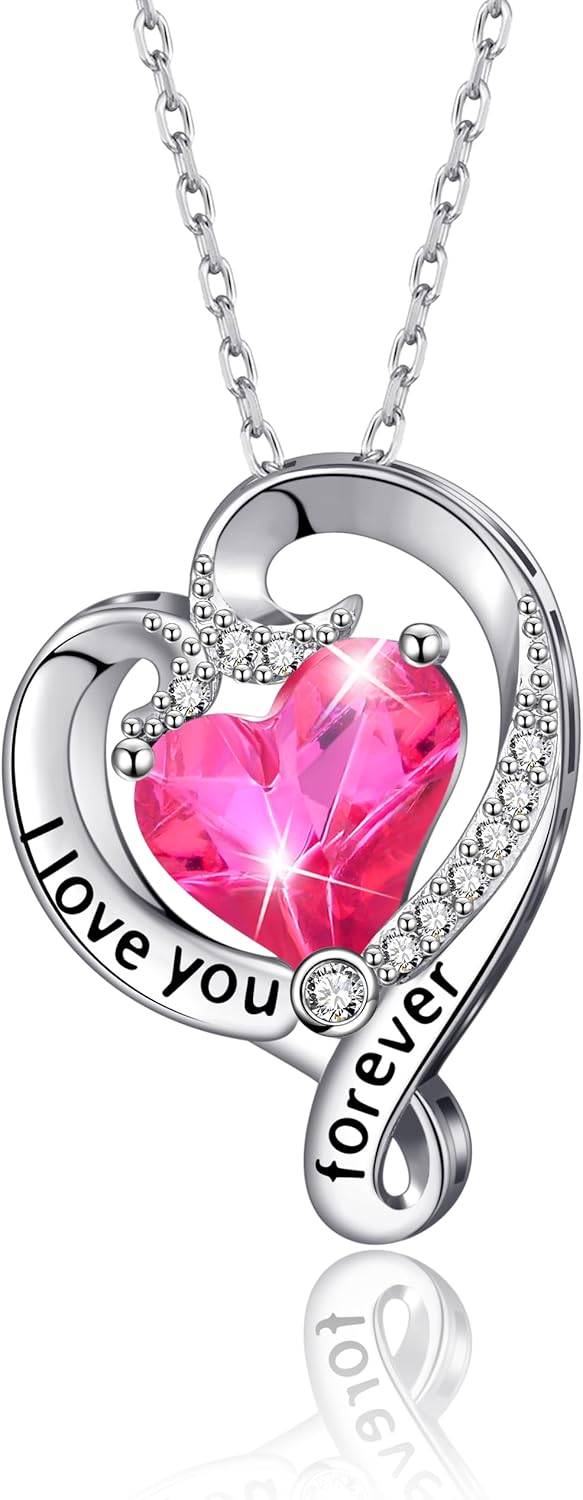 Gifts for Mom Mother Pendant Necklace Mother Daughter Necklace Mom and Child Heart Necklace Birthday Day Gifts Mom Daughter Jewelry