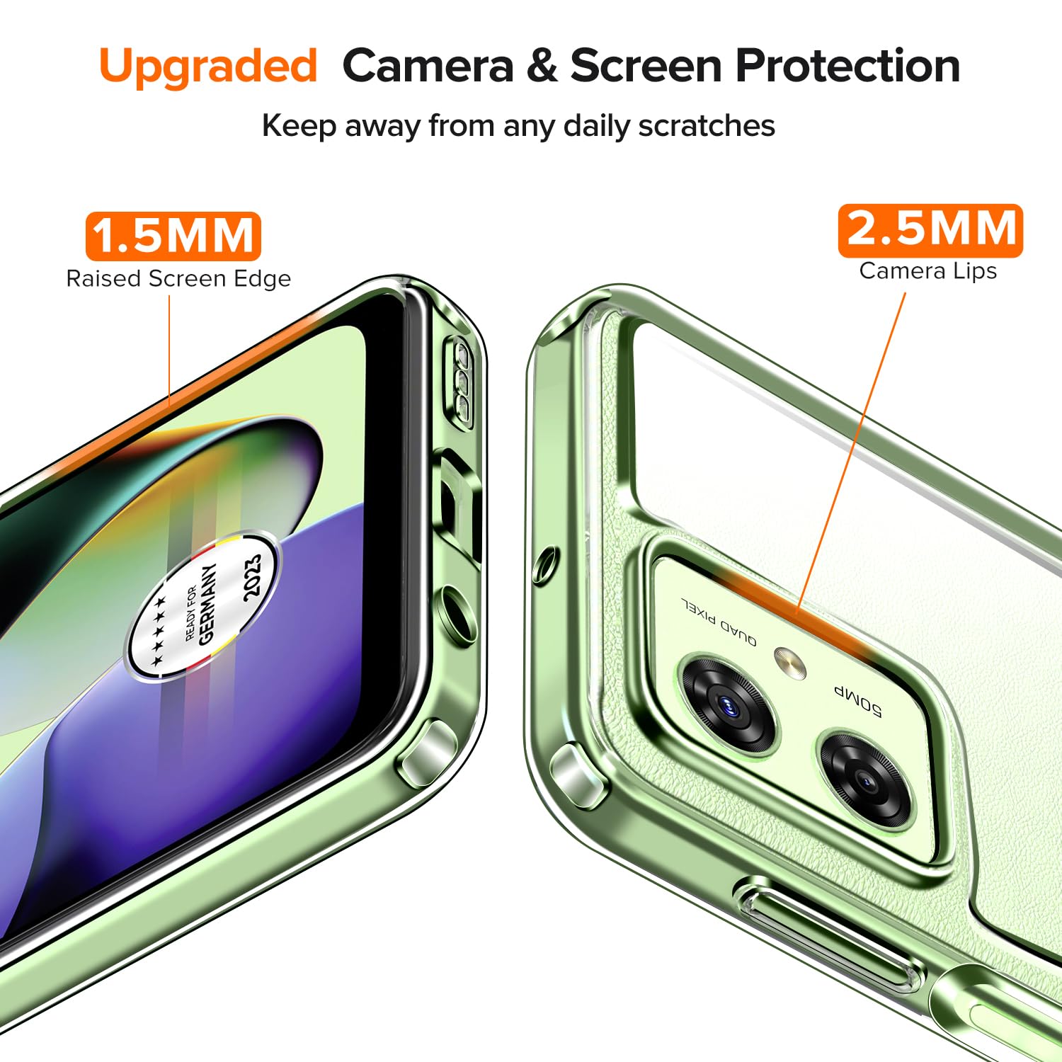 Cover Motorola Moto G35 Techsuit - Trasparente Shockproof Anti-Ingiallimento