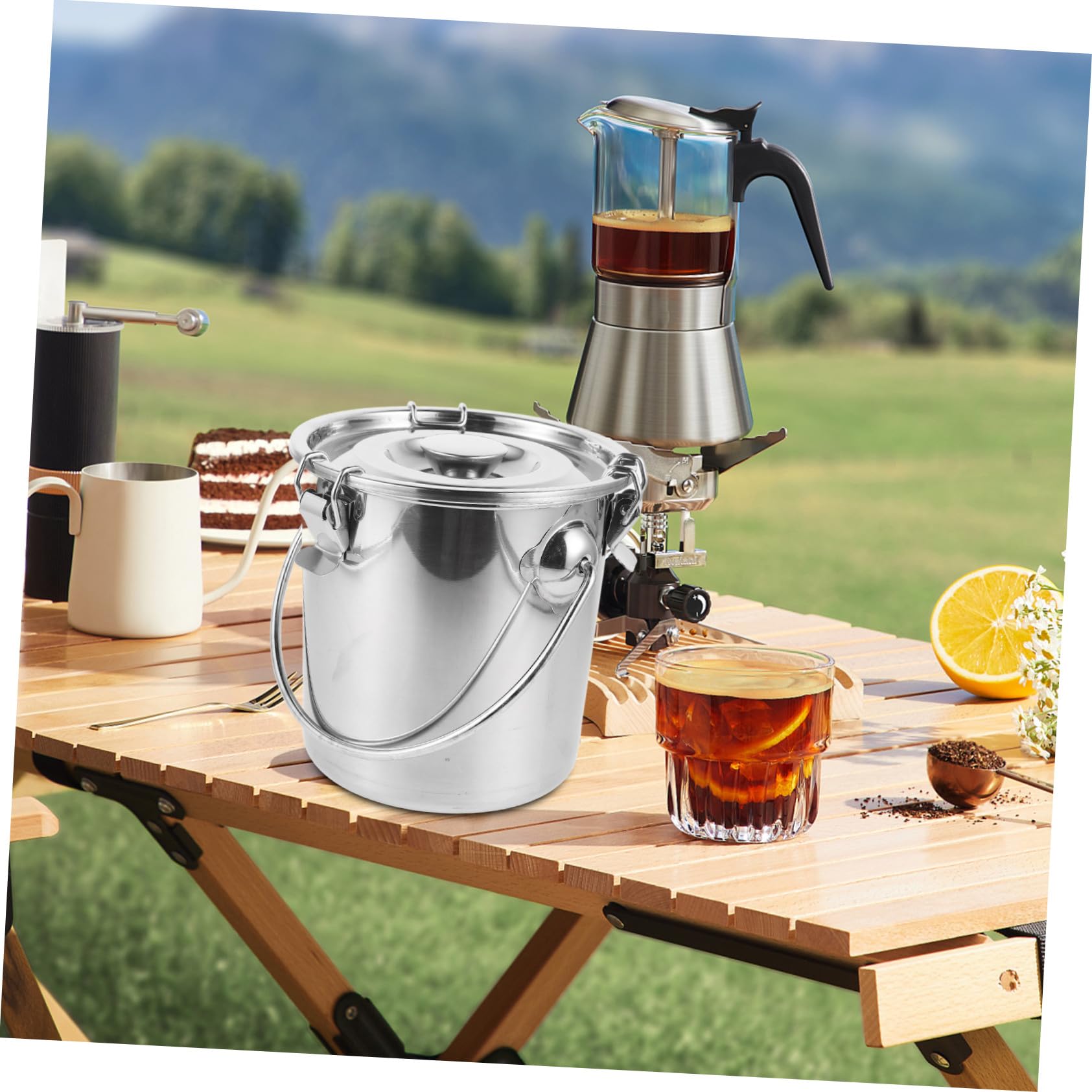 Edelstahlbehälter mit Deckel Luftdicht und Auslaufsicher 3l Edelstahl für Kaffeeaufbewahrung Haushalt und Outdoor Abenteuer