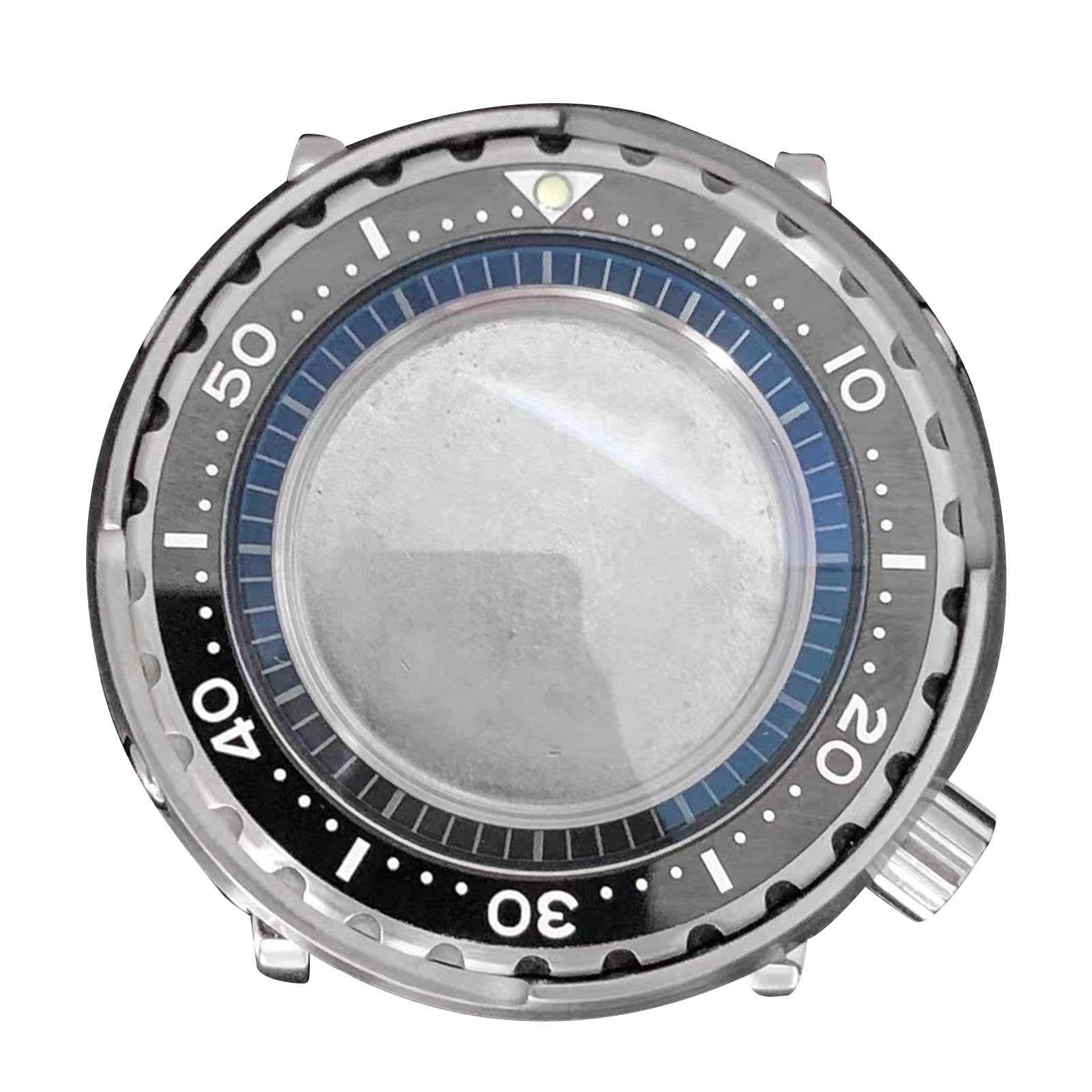 Obudowa ze szkłem mineralnym, 45 mm, obudowa ze stali nierdzewnej, akcesoria do zegarków do mechanizmu mechanicznego Nh35 i Nh36
