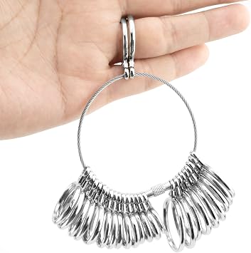 GAXPAK Ring Sizer UK, A-Z Ring Measurement Tool, 2 PCS Finger Size Measurer Jewellery Sizing Tools